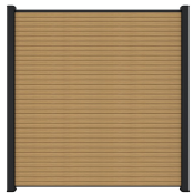 NewTechWood Co-extrusie composiet scherm Triple, 180 x 180 cm, Red Cedar.
