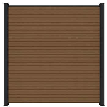 NewTechWood Co-extrusie composiet scherm Triple, 180 x 180 cm, Teak.