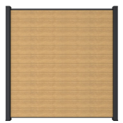 NewTechWood Co-extrusie composiet scherm, 180 x 180 cm, Red Cedar.