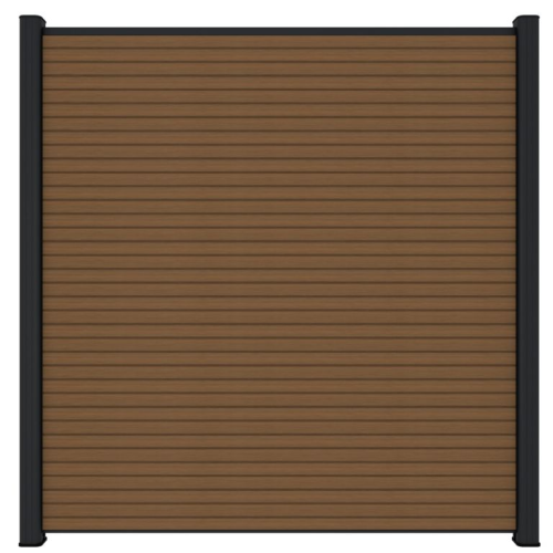 NewTechWood Co-extrusie composiet scherm Triple, 180 x 180 cm, Teak.