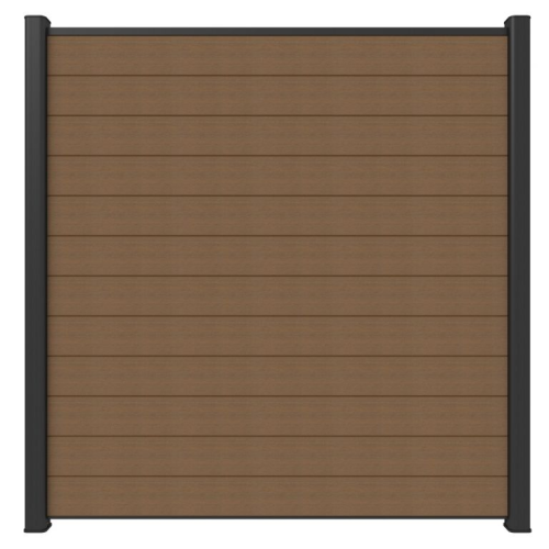 NewTechWood Co-extrusie composiet scherm, 180 x 180 cm, Teak.
