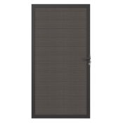 NewTechWood Co-extrusie composiet deur in aluminium frame, horizontaal, 100 x 195 cm, Silver Gray.