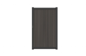 NewTechWood co-extrusie composiet deur Premium in aluminium frame, verticaal triple, 97 x 186 cm, Silver Gray.
