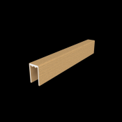 NewTechWood aluminium co-extrusie frameset t.b.v scherm i.c.m betonpalen, Red Cedar