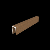 NewTechWood aluminium co-extrusie frameset t.b.v scherm i.c.m betonpalen, Teak