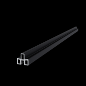 NewTechWood aluminium frameset t.b.v. triple schermplanken, zwart.