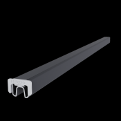 NewTechWood aluminium frameset t.b.v. reguliere schermplanken, zwart.