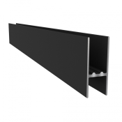 NewTechWood aluminium frameset t.b.v. verticale schermen, zwart.