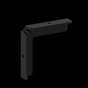 NewTechWood aluminium frameset t.b.v. verticale schermen, zwart.