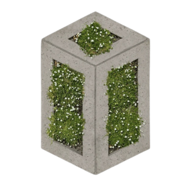 Schellevis design ParkWae 60x40x12 cm grijs