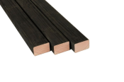 Douglas geschaafde regel gedroogd 4,5x7x250 cm zwart