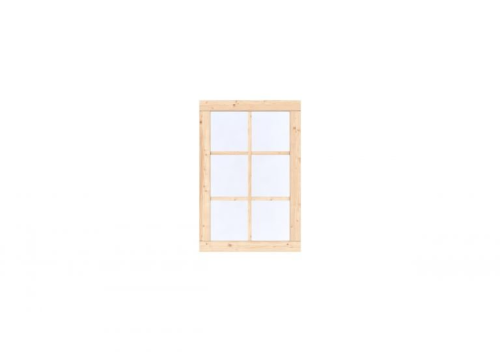 Vuren Vast raam Prestige 84,4x126,2 cm, onbehandeld.