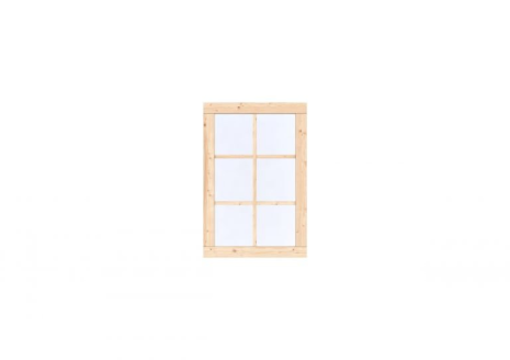 Vuren Vast raam Prestige 84,4x126,2 cm, onbehandeld.