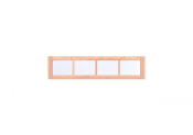 Douglas Vast raam Prestige 50x209 cm, onbehandeld.