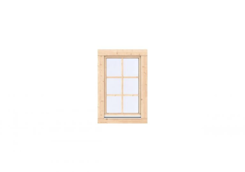 Vuren Draai-kiep raam Prestige 84,4x126,2 cm, onbehandeld.