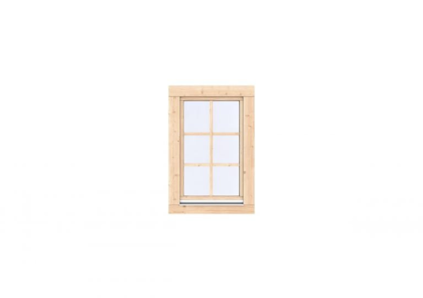 Vuren Draai-kiep raam Prestige 84,4x126,2 cm, onbehandeld.