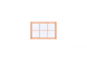 Douglas Vast raam Prestige 84,4x126,2 cm, onbehandeld.