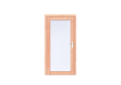 Douglas Volglas enkele deur Prestige 108x209 cm, linksdraaiend, scharnieren, RVS beslag, onbehandeld.