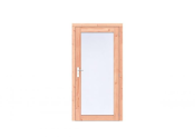 Douglas Volglas enkele deur Prestige 108x209 cm, rechtsdraaiend, scharnieren, RVS beslag, onbehandeld.
