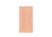 Douglas dichte enkele deur Prestige 108x209 cm, linksdraaiend, scharnieren, RVS beslag, kleurloos geimpregneerd.