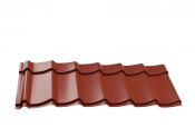 Dakpanplaat Douglasvision kapschuur Comfort 600x320, donkerrood