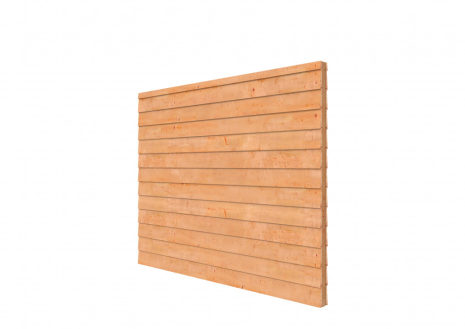 Douglasvision DHZ wand zweeds rabat dubbelzijdig 278,5 cm onbehandeld