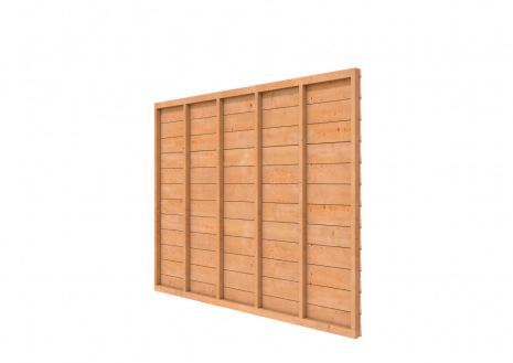 Douglasvision DHZ wand zweeds rabat enkelzijdig 278,5 cm onbehandeld