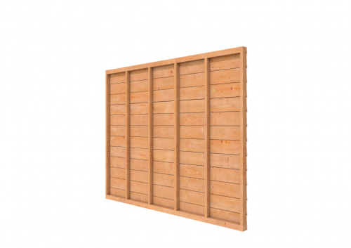 Douglasvision Comfort/DHZ wand zweeds rabat enkelzijdig kleurloos geïmp.