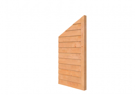 Douglas zijwand kapschuur Comfort (1m) dubbelzijdig Zweeds rabat (incl. staander)