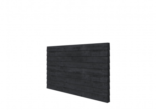 DGL Plankenpakket t.b.v. dubbelzijdige wand kapschuur Comfort 278,5x162 cm, zwart geïmpregneerd