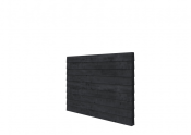 DGL Plankenpakket t.b.v. dubbelzijdige wand kapschuur Comfort 229x162 cm, zwart geïmpregneerd