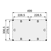 Douglasvision buitenverblijf Modern 499 x 306,5 cm, onbehandeld.
