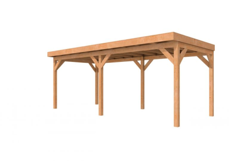 Douglasvision buitenverblijf Comfort 600x270 cm, kleurloos geïmpregneerd