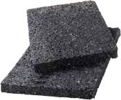 Rubberen onderlegger 90x90mm dikte 8mm