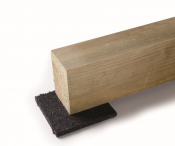 Rubberen onderlegger 90x90mm dikte 8mm