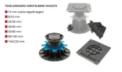 Regelbare tegeldrager 50/80mm