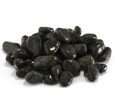 Basalt pebbles 10-25 mm zwart zak 20 kg