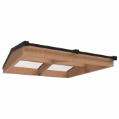 Lichtstraat met zadeldak, onderbouw van onbehandeld douglas, gelaagd glas, 158,2 x 155 cm, zwart.