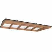 Lichtstraat met zadeldak, onderbouw van onbehandeld douglas, gelaagd glas, 404,2 x 205 cm, zwart.