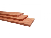Douglas fijnbezaagde plank 3,2x20x500 cm, onbehandeld.