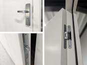 Plaatdeur enkel rechtsdraaiend deur 930x2115 + kozijn 1064x2189mm Zwart (incl. hang en sluitwerk)