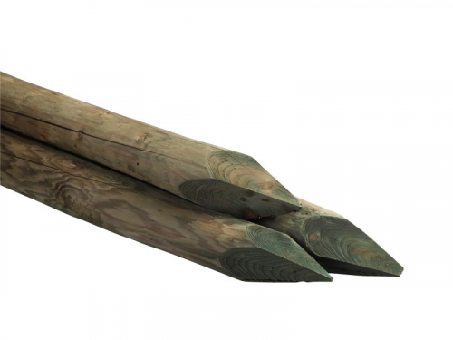 Palen 160x8 cm Celfix® groen, gepunt en gekruind