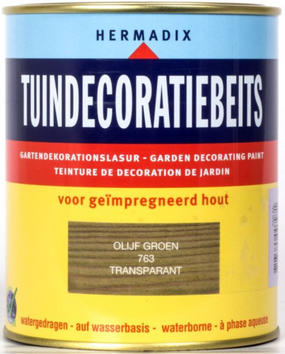 Tuindecoratiebeits 750 ml 763 olijf groen