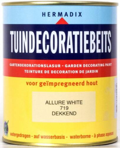 Tuindecoratiebeits 750 ml 719 allure white