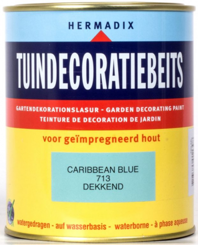 Tuindecoratiebeits 750 ml 713 caribbean blue