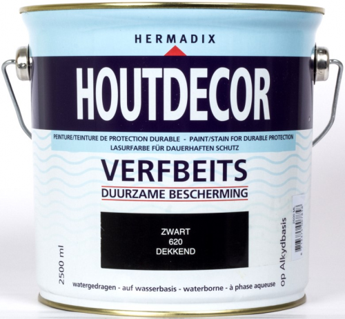 Houtdecor tuinbeits 2500 ml 620 zwart