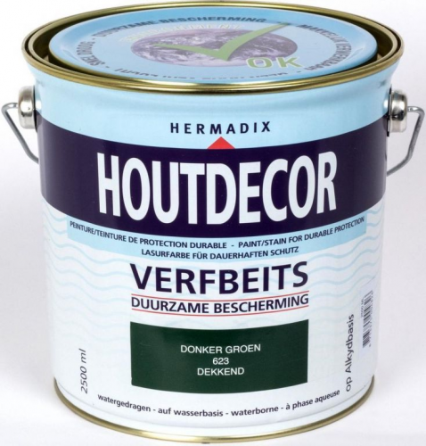 Houtdecor tuinbeits 2500 ml 623 donkergroen