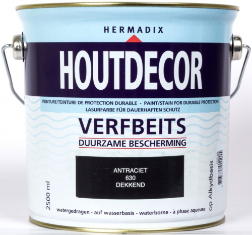 Houtdecor tuinbeits 2500 ml 630 antraciet