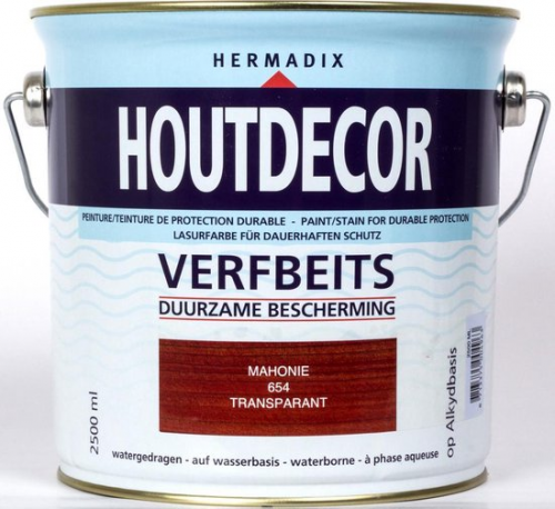 Houtdecor tuinbeits 2500 ml 654 mahonie