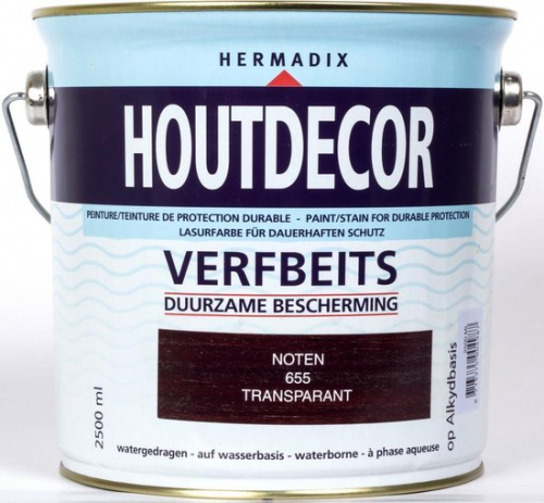 Houtdecor tuinbeits 2500 ml 655 noten